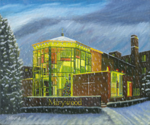 Marywood’s Marian Chapel in Winter