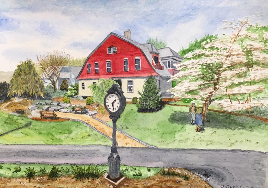 Keystone Landscape with Clock