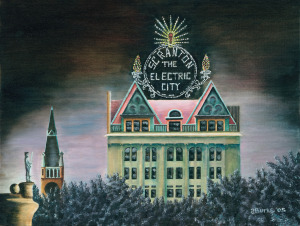 Electric City At Night